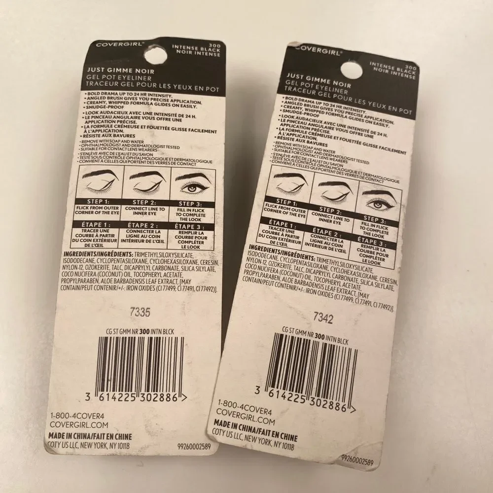 Covergirl Just Gimme Noir Gel Pot Eyeliner Qty. 2